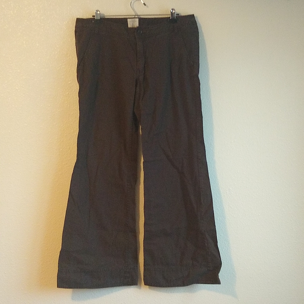 Y2K linen blend wide leg pants size 14 vintage 2005 by h&m